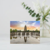 Vintage Reisestadt Xian China Chinesisches RETRO Postkarte (Stehend Vorderseite)