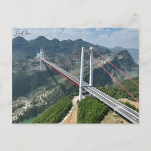 Vintage Reisestadt Zunyi China chinesische Ferien Postkarte