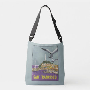 Vintage Reisetaschen San Francisco USA Tragetaschen Mit Langen Trägern