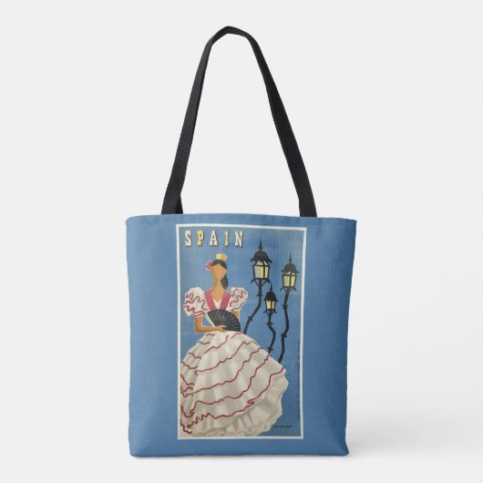 Vintage Reisetaschen SPANIENS Tasche (Rückseite)