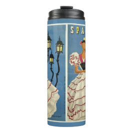 Vintage Reisetrommel SPANIENS Thermosbecher