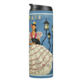 Vintage Reisetrommel SPANIENS Thermosbecher (Nach rechts gedreht)