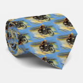 Vintage Reiseverkehr, Racing Motorrad Krawatte (Gerollt)