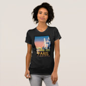 Vintage Reisewerbung in Paris T-Shirt (Vorne ganz)