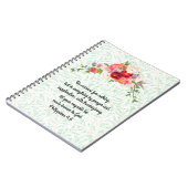 Vintage Reißprobe von Blume Notizblock (Linke Seite)