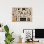 Vintage Reitausrüstung (1890) Poster (Heimbüro)