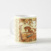 Vintage Reiterkaffee-Tasse Kaffeetasse (Vorderseite Links)