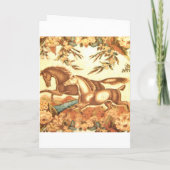 Vintage Reiterpferdeeinladungs-Karte Einladung (Rückseite)