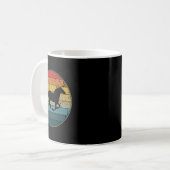 Vintage Reitschule Liebe Reitsport Kaffeetasse (Vorderseite Links)