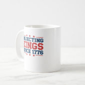 Vintage Rejecting Kings Since 1776 Classic Style Kaffeetasse (Vorderseite Links)
