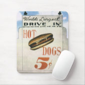 Vintage Reklametafeln, weltweit größter Antrieb in Mousepad (Mit Mouse)
