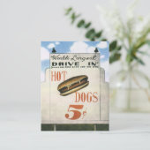 Vintage Reklametafeln, weltweit größter Antrieb in Postkarte (Stehend Vorderseite)