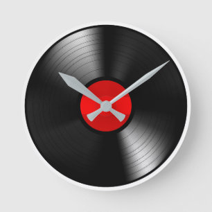 Vintage Rekordwand-Uhr Runde Wanduhr