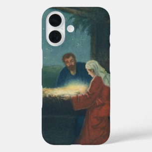 Vintage Religion, Anbetung der Hirten iPhone 16 Hülle