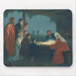 Vintage Religion, Anbetung der Hirten Mousepad