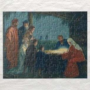 Vintage Religion, Anbetung der Hirten Puzzle