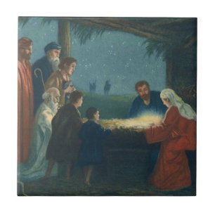 Vintage Religion, Bewunderung der Hirten Fliese