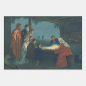 Vintage Religion, Bewunderung der Hirten Geschenkpapier Set (Vorderseite 2)