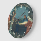 Vintage Religion, Bewunderung der Hirten Große Wanduhr (Winkel)