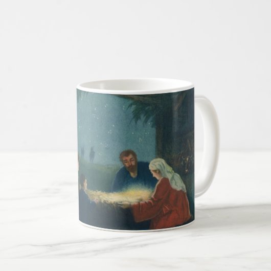 Vintage Religion, Bewunderung der Hirten Kaffeetasse (VorderseiteRechts)
