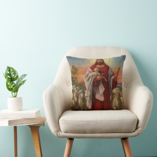 Vintage Religion, Christus der gute Hirte Herde Kissen