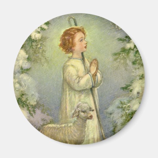 Vintage Religion, Christus der gute Hirte Magnet (Vorne)