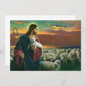 Vintage Religion, Christus guter Hirte mit Flock (Vorne/Hinten)