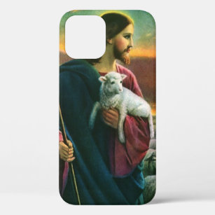 Vintage Religion, Christus guter Hirte mit Flock Case-Mate iPhone Hülle