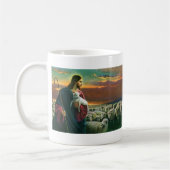 Vintage Religion, Christus guter Hirte mit Flock Kaffeetasse (Links)