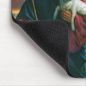 Vintage Religion, Christus guter Hirte mit Flock Mousepad (Ecke)