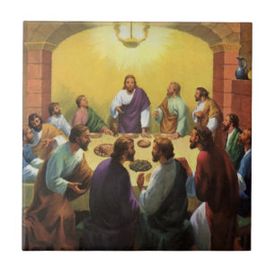 Vintage Religion, Das letzte Abendmahl mit Jesus C Fliese