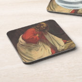 Vintage Religion Jesus Christlicher Garten von Get Getränkeuntersetzer (Linke Seite)