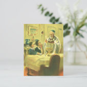 Vintage Religion, Judentum, Licht der Menorah Postkarte (Stehend Vorderseite)