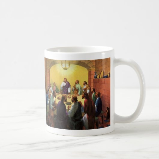 Vintage Religion, Letztes Abendmahl mit Jesus Chri Kaffeetasse (Rechts)