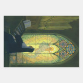 Vintage Religion, Nonnen Kirchenorgan Geschenkpapier Set (Vorderseite)