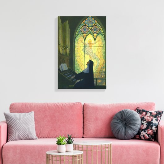 Vintage Religion, Nonnen Kirchenorgan Leinwanddruck (Insitu (Wohnzimmer))