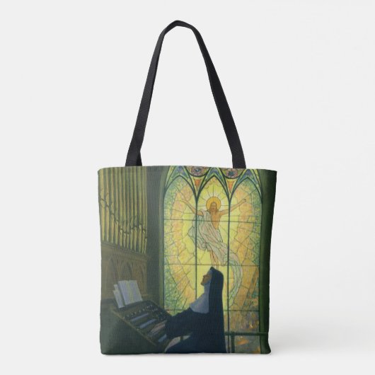 Vintage Religion, Nonnen Kirchenorgan Tasche (Rückseite)