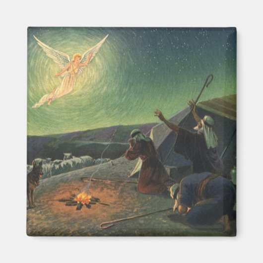 Vintage Religion, Verkündigung der Hirten Magnet (Vorne)