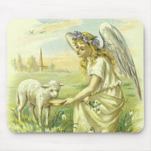 Vintage Religion, Viktorianischer Ostergel mit Lam Mousepad (Vorne)