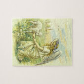 Vintage Religion, Viktorianischer Ostergel mit Lam Puzzle (Horizontal)