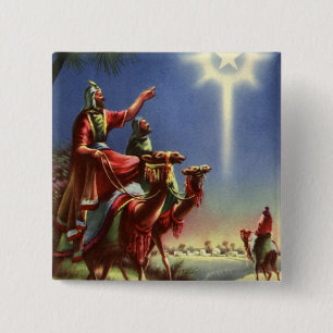 Vintage Religion, Weise Männer mit dem Stern von B Button