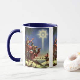 Vintage Religion, Weiße Männer mit Stern von Bethl Tasse