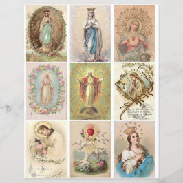 Vintage religiöse Gebetskarten Kletter