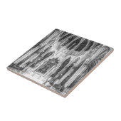 Vintage religiöse gotische Kathedrale der Fliese (Seite)