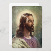 Vintage Religiöse, Jesus Christus Portrait mit Hal (Vorne/Hinten)