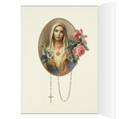 Vintage religiöse Jungfrau Mary Jubiläum Katholik (Innen (Links))