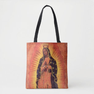 Vintage religiöse Jungfrau Mary Our Lady of Guadal Tasche
