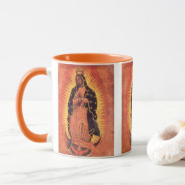 Vintage religiöse Jungfrau Mary Our Lady of Guadal Tasse