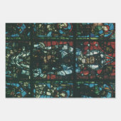 Vintage Religiöse Kirchenfenster aus festem Glas Geschenkpapier Set (Vorderseite 2)