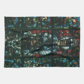 Vintage Religiöse Kirchenfenster aus festem Glas Geschirrtuch (Horizontal)